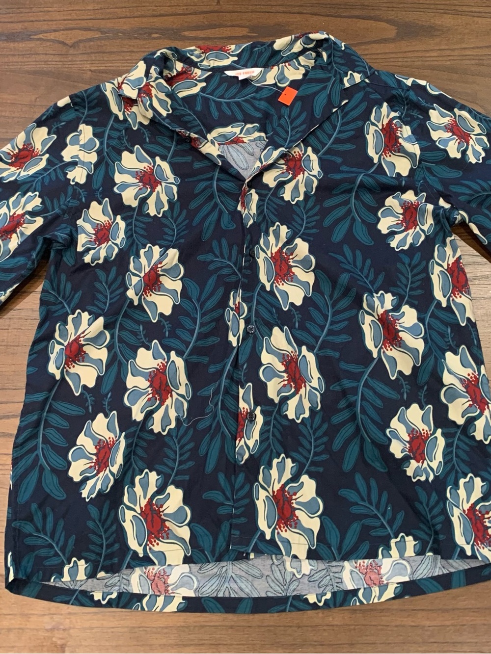 NEW Men’s Floral Button-Up Shirt Hawaii Tropical Design